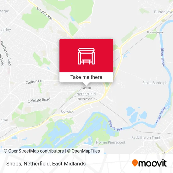 Shops, Netherfield map