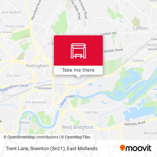 Trent Lane, Sneinton (Sn21) map