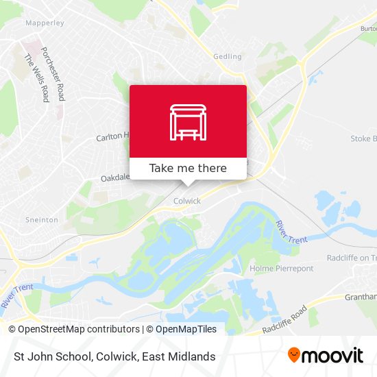 St John School, Colwick map