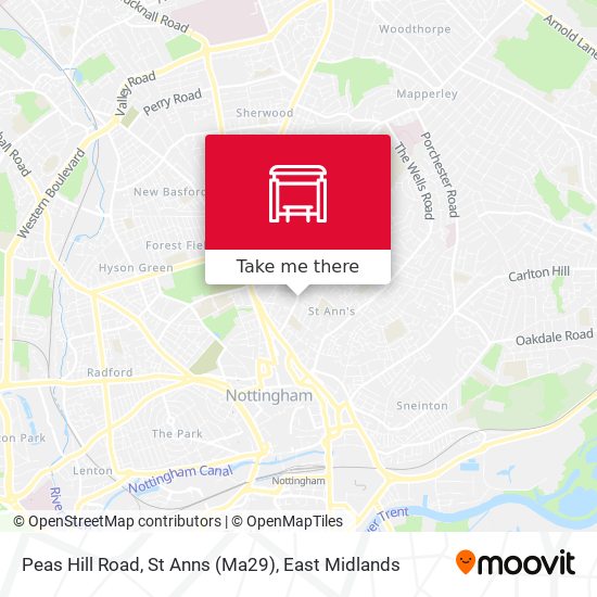 Peas Hill Road, St Anns (Ma29) map