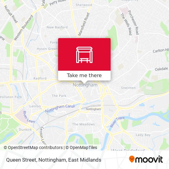 Queen Street, Nottingham map