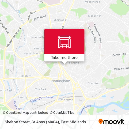 Shelton Street, St Anns (Ma04) map
