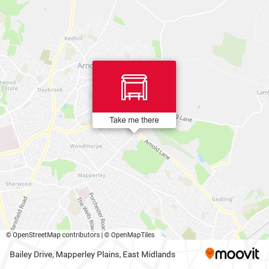 Bailey Drive, Mapperley Plains map