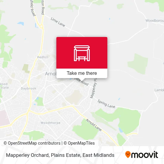 Mapperley Orchard, Plains Estate map