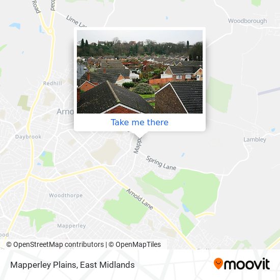Mapperley Plains map