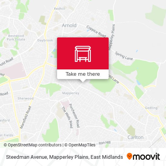 Steedman Avenue, Mapperley Plains map