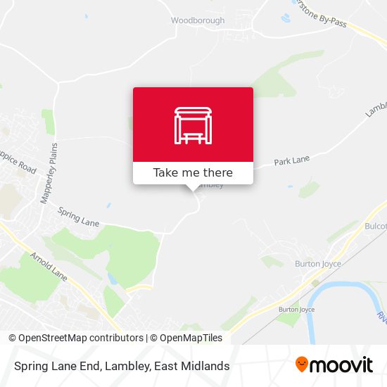 Spring Lane End, Lambley map