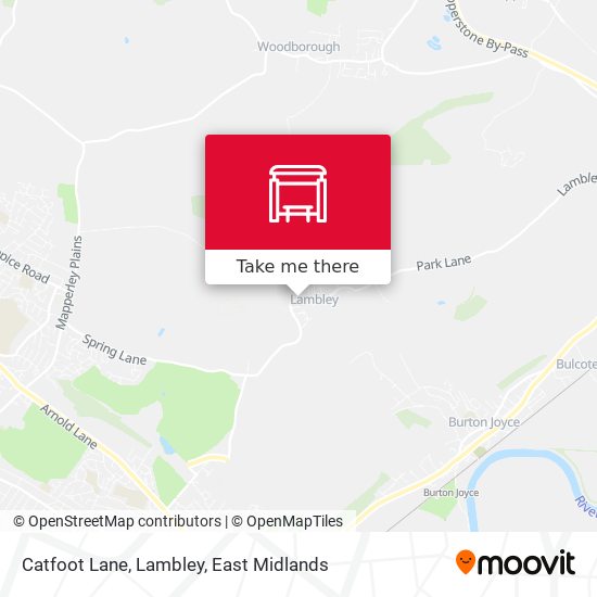 Catfoot Lane, Lambley map