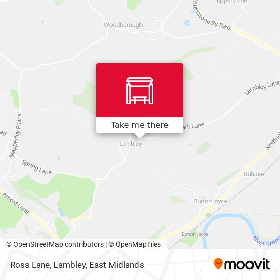Ross Lane, Lambley map