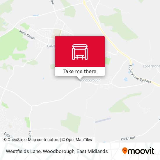 Westfields Lane, Woodborough map
