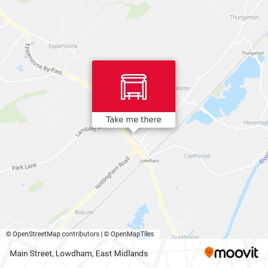 Main Street, Lowdham map