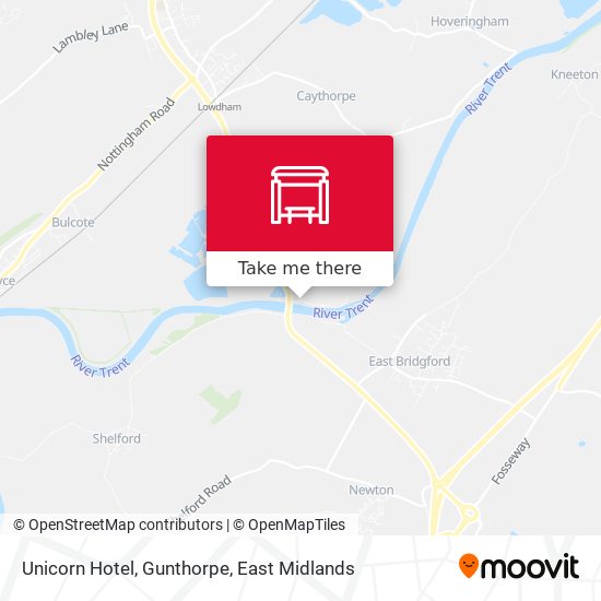 Unicorn Hotel, Gunthorpe map