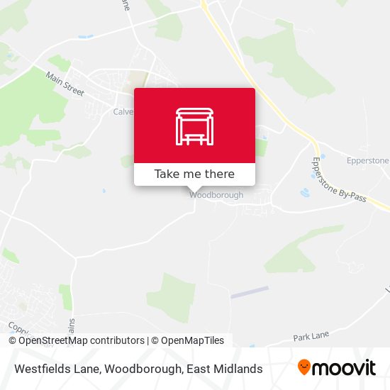 Westfields Lane, Woodborough map