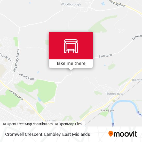 Cromwell Crescent, Lambley map