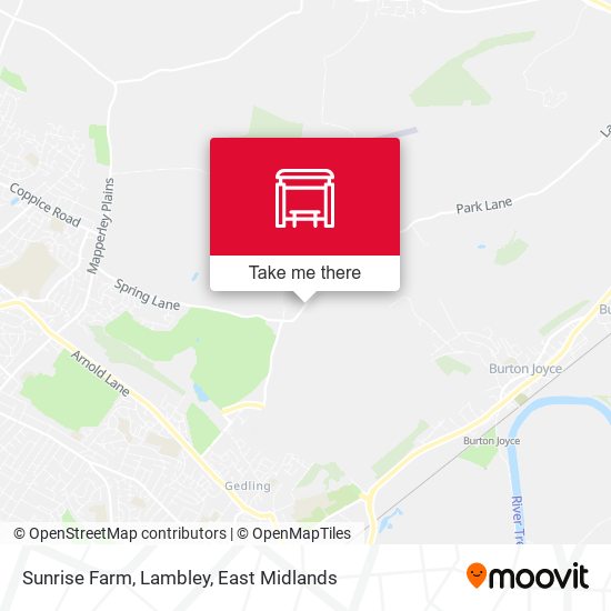 Sunrise Farm, Lambley map