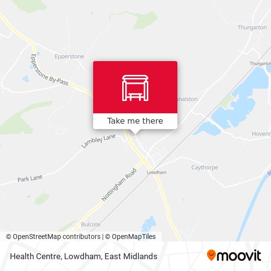 Health Centre, Lowdham map