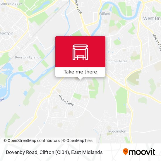 Dovenby Road, Clifton (Cl04) map