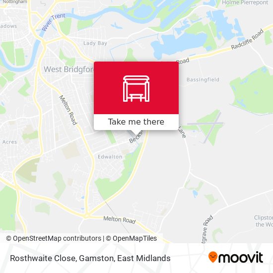 Rosthwaite Close, Gamston map