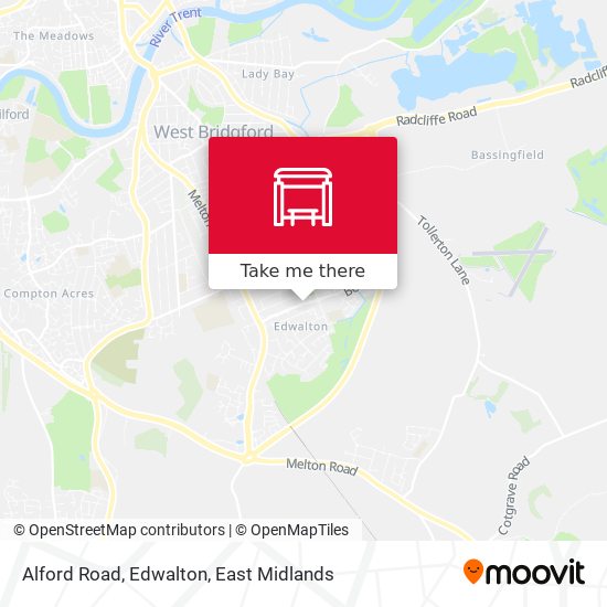 Alford Road, Edwalton map