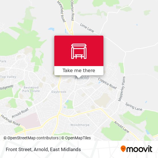 Front Street, Arnold map