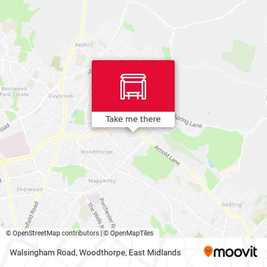 Walsingham Road, Woodthorpe map