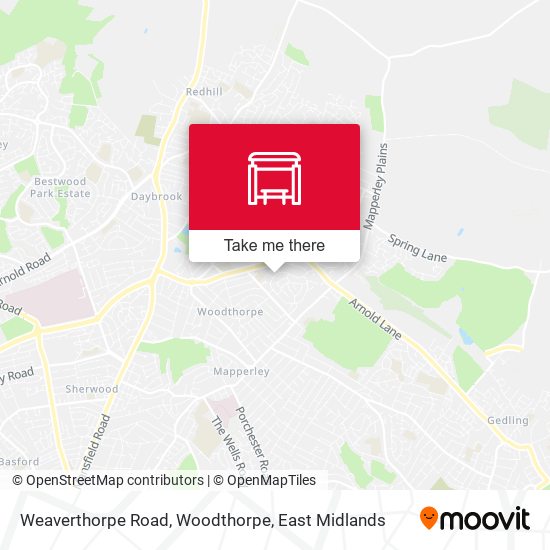 Weaverthorpe Road, Woodthorpe map