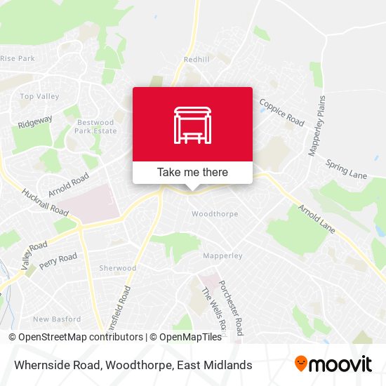 Whernside Road, Woodthorpe map