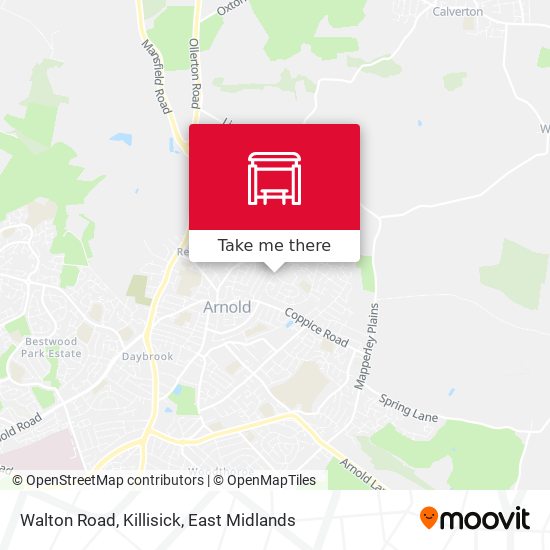 Walton Road, Killisick map