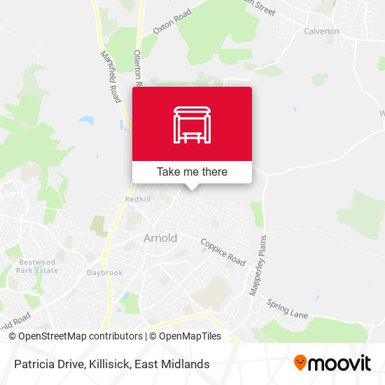 Patricia Drive, Killisick map