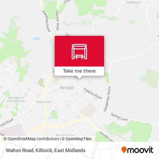 Walton Road, Killisick map