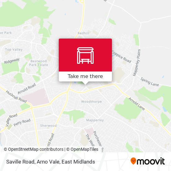 Saville Road, Arno Vale map