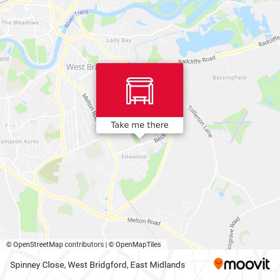 Spinney Close, West Bridgford map