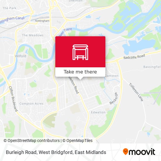 Burleigh Road, West Bridgford map