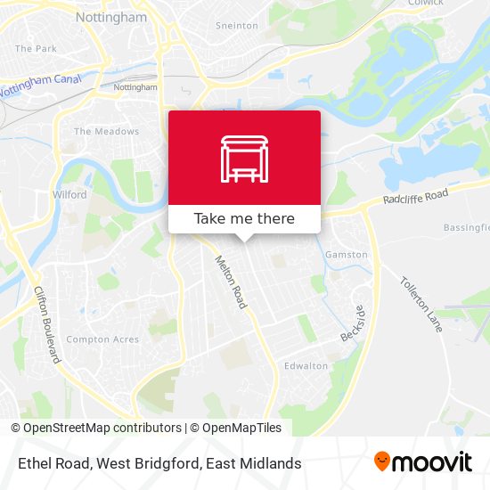Ethel Road, West Bridgford map