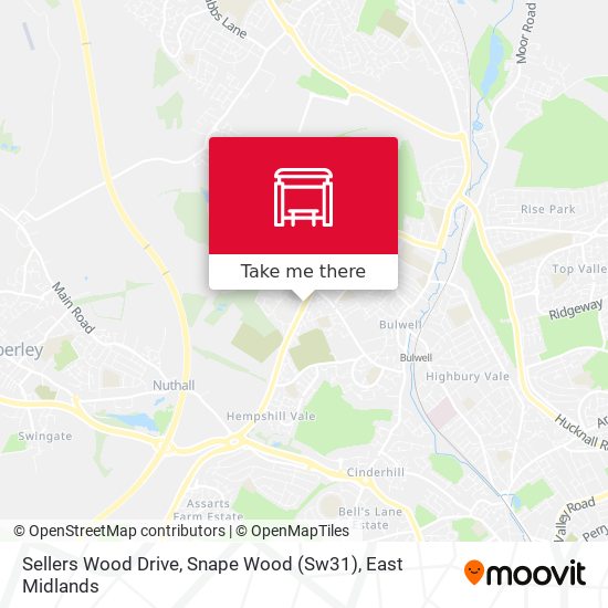 Sellers Wood Drive, Snape Wood (Sw31) map