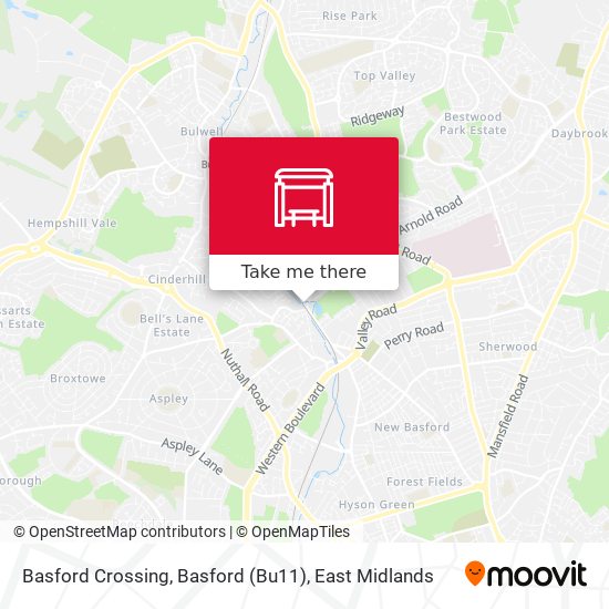 Basford Crossing, Basford (Bu11) map
