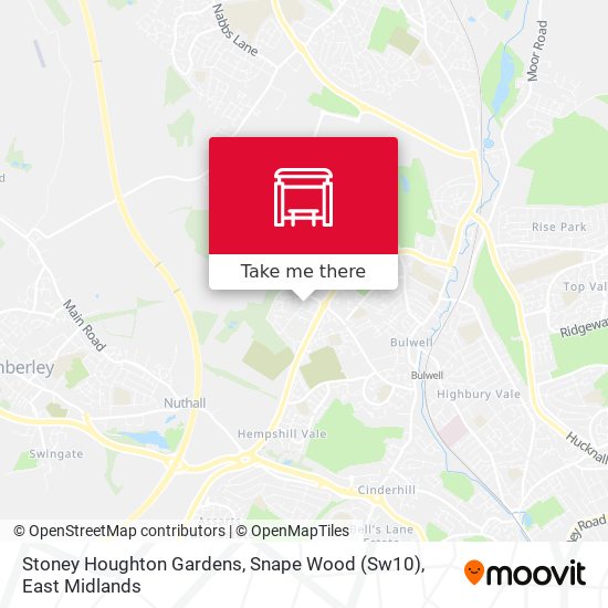 Stoney Houghton Gardens, Snape Wood (Sw10) map