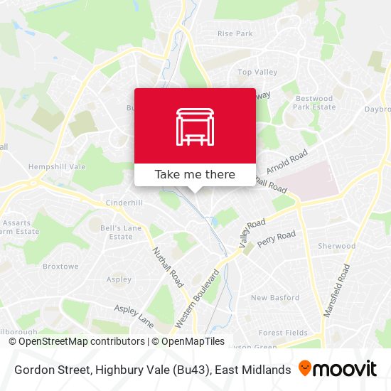 Gordon Street, Highbury Vale (Bu43) map
