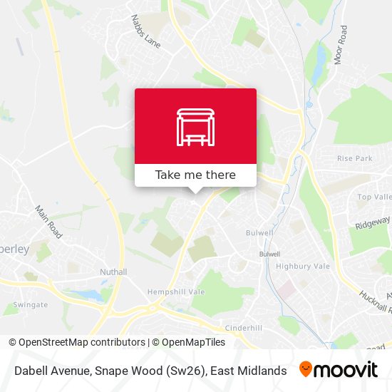 Dabell Avenue, Snape Wood (Sw26) map
