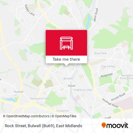 Rock Street, Bulwell (Bu69) map