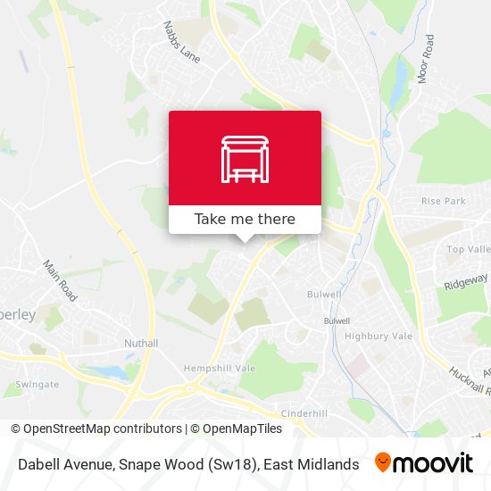 Dabell Avenue, Snape Wood (Sw18) map