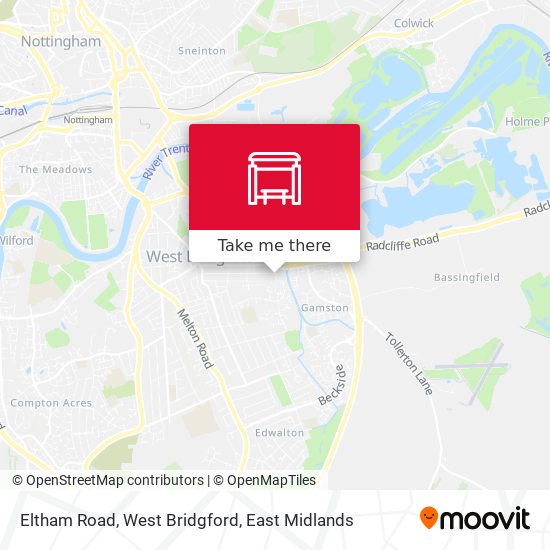 Eltham Road, West Bridgford map