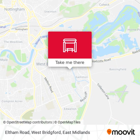 Eltham Road, West Bridgford map