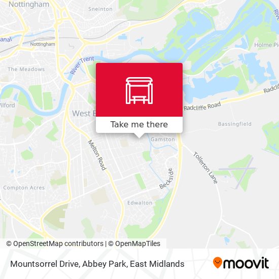 Mountsorrel Drive, Abbey Park map