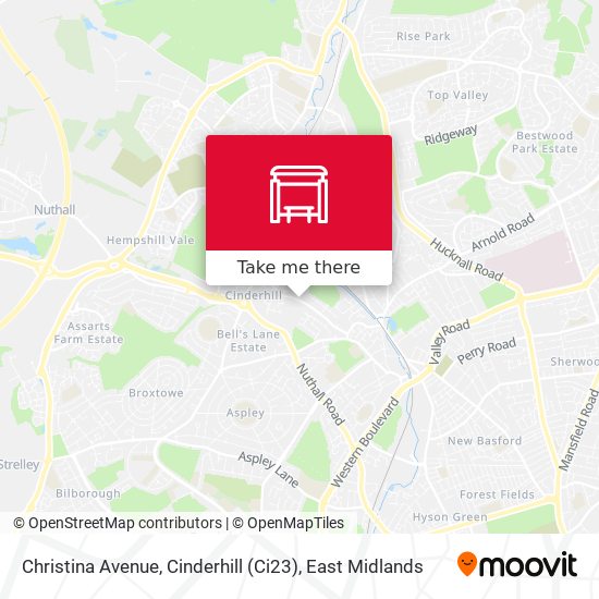 Christina Avenue, Cinderhill (Ci23) map