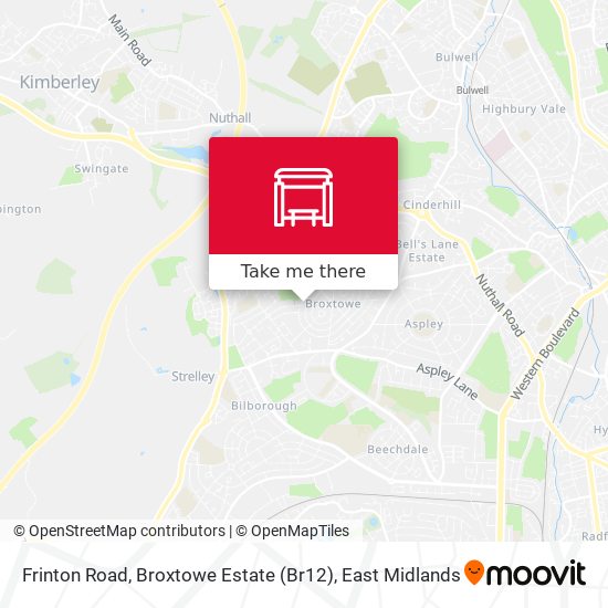 Frinton Road, Broxtowe Estate (Br12) map