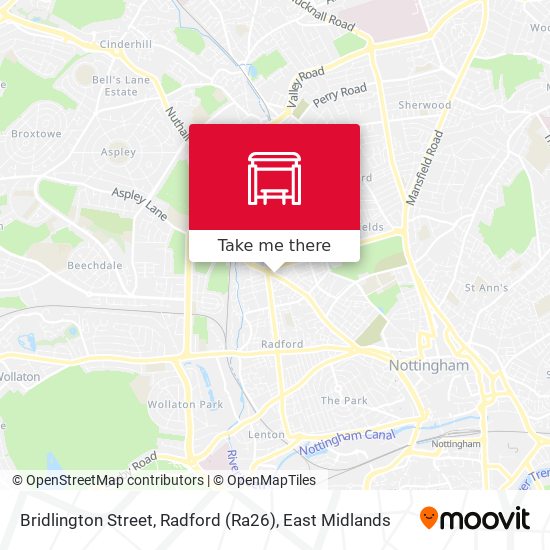 Bridlington Street, Radford (Ra26) map