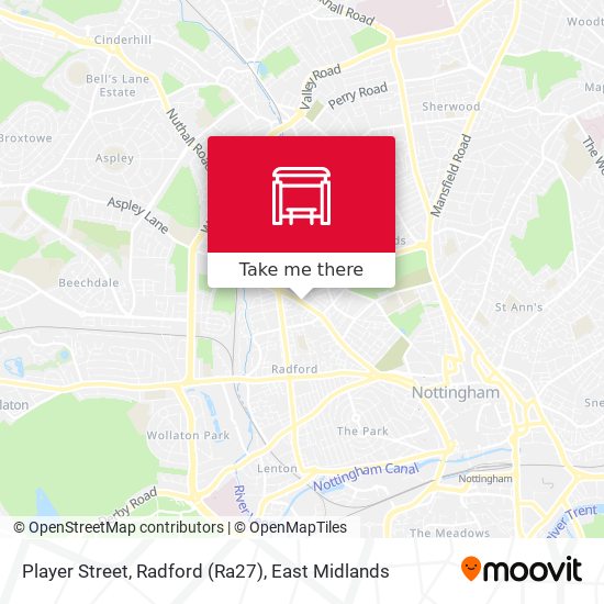 Player Street, Radford (Ra27) map
