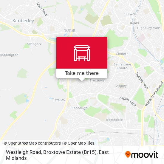 Westleigh Road, Broxtowe Estate (Br15) map