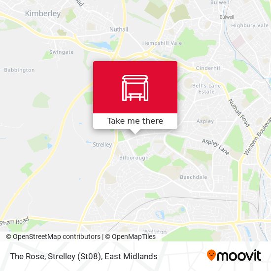 The Rose, Strelley (St08) map